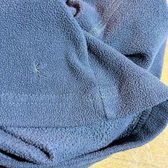 Danskin Now Fleece Pullover w/ lime Collar Accent - Women’s Sz L - Dark Grey - Picture 5 of 7